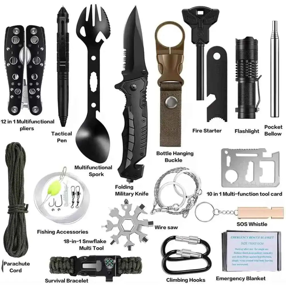 Ultimate Survival Gear and Equipment: 31-Piece Emergency Kit for Every Adventure