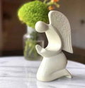 Praying Angel Soapstone Sculpture Natural Stone