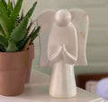 Soapstone Angel Sculpture Natural Stone Global Groove