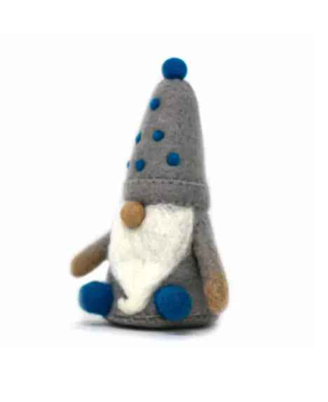 Winter Blues Felt Gnomes Trio Set Of 3
